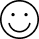 Smiley face icon representing user satisfaction, positive product experience, and successful delivery.
